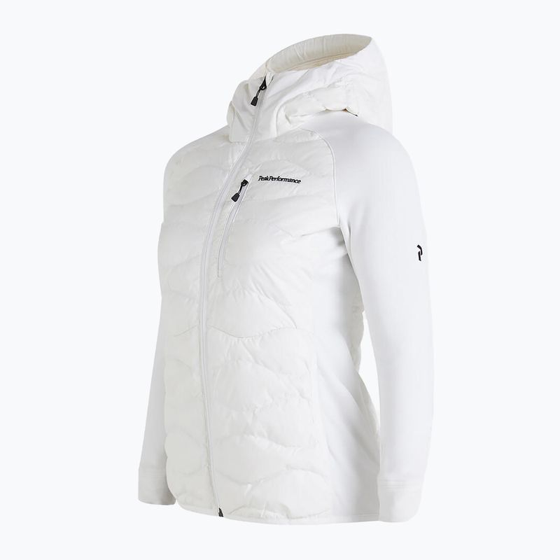 Jachetă cu glugă hibridă Peak Performance Helium Down Hybrid Hood pentru femei alb G77848100 3