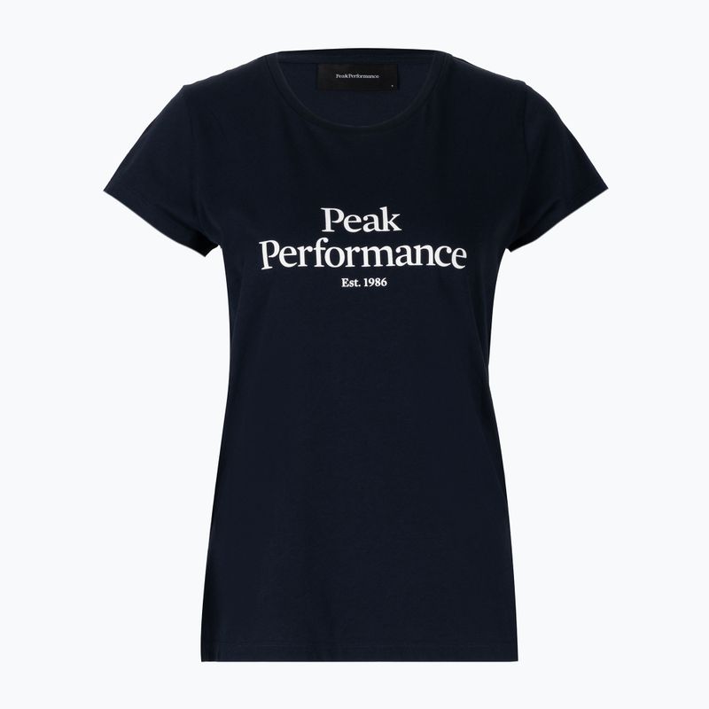 Cămașă de trekking pentru femei Peak Performance Original Tee albastru marin G77700020