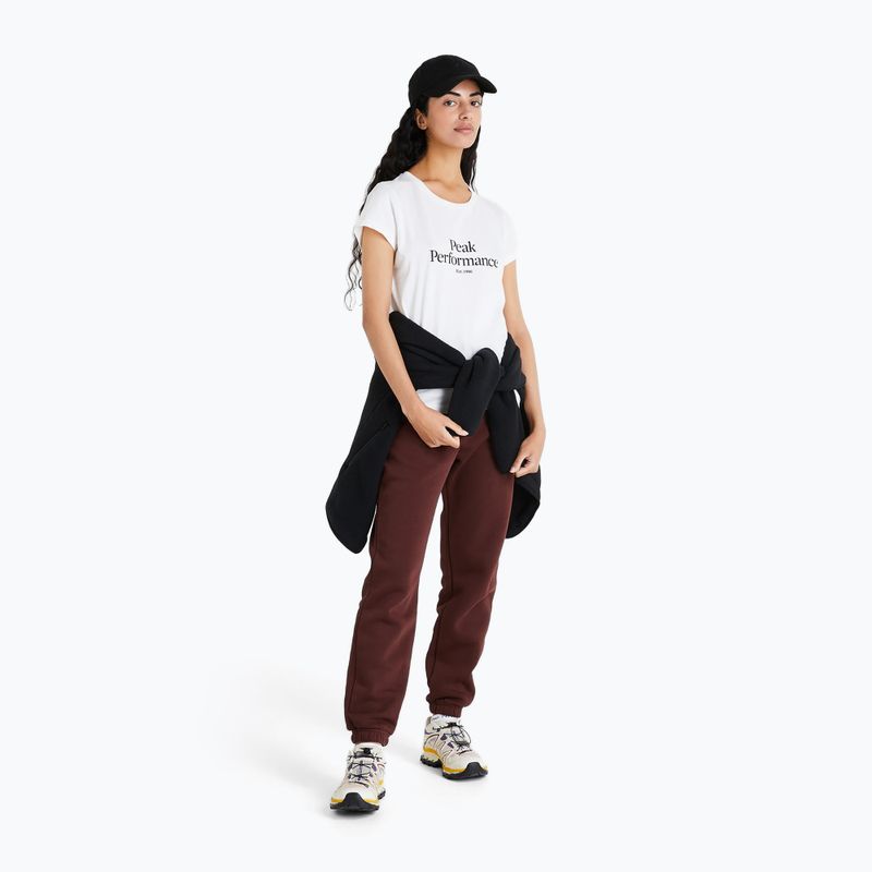 Cămașă de trekking pentru femei Peak Performance Original Tee alb G77700320 2