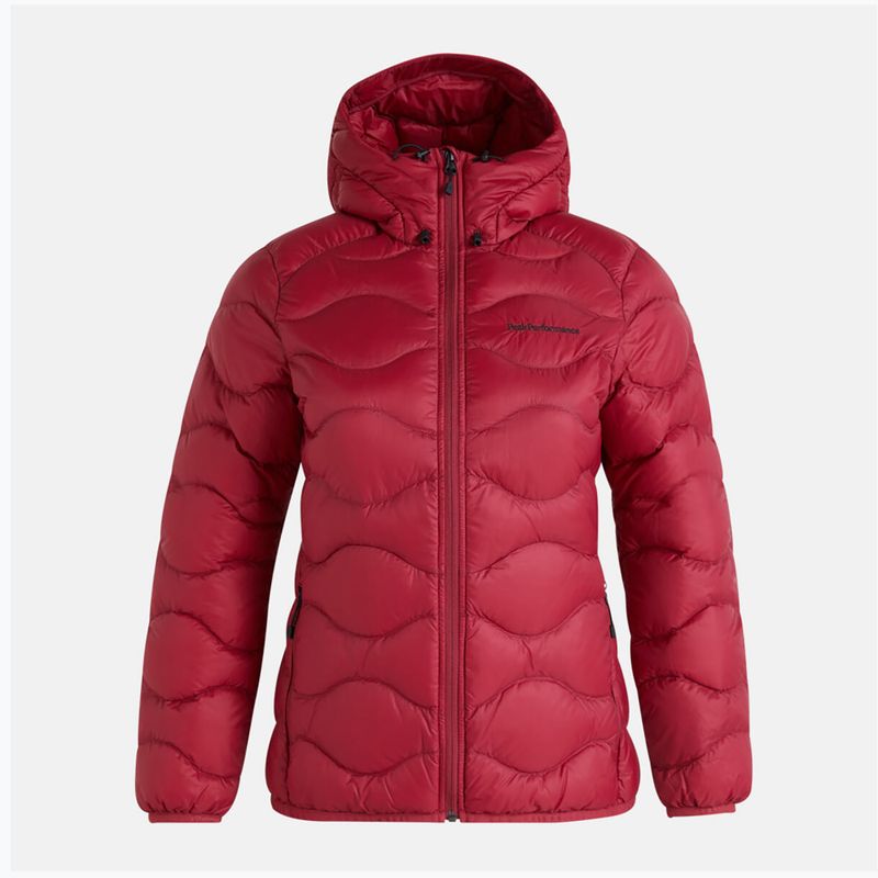 Jachetă din puf pentru femei Peak Performance Helium Down Hood maro G77852150