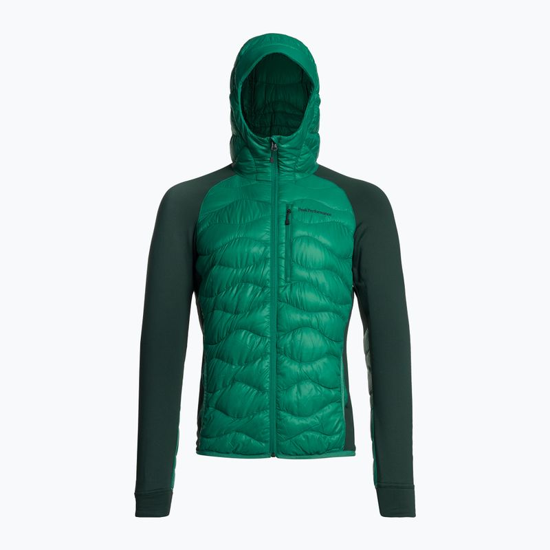 Jachetă bărbătească Peak Performance Helium Down Hybrid Hood Jacket Verde G77855130