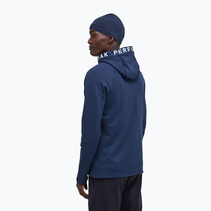 Bluză de trekking pentru bărbați Peak Performance Rider Zip Hood bleumarin G78833030 2