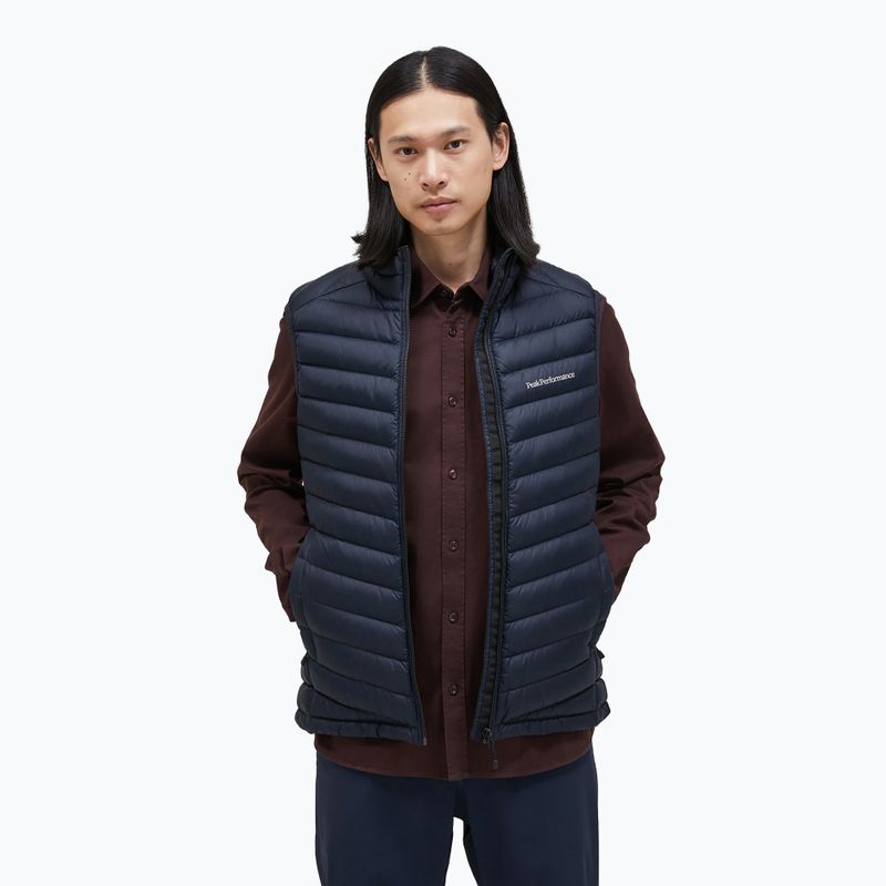 Bărbați Peak Performance Frost Down pentru drumeții fără mâneci negru G77894030