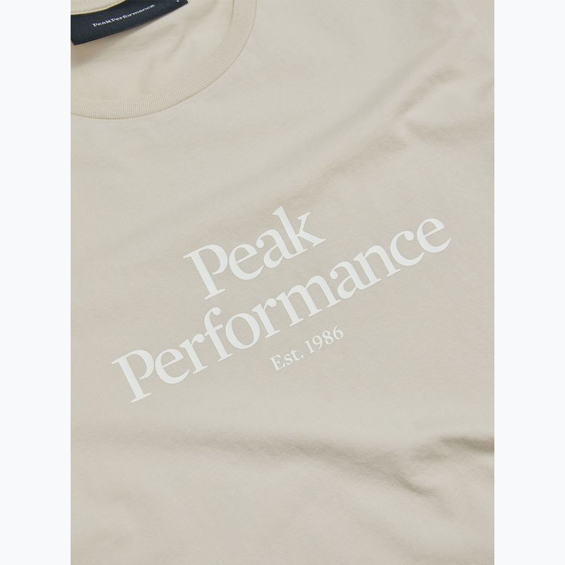 Tricou de trekking pentru femei Peak Performance Original bej G77700370 3