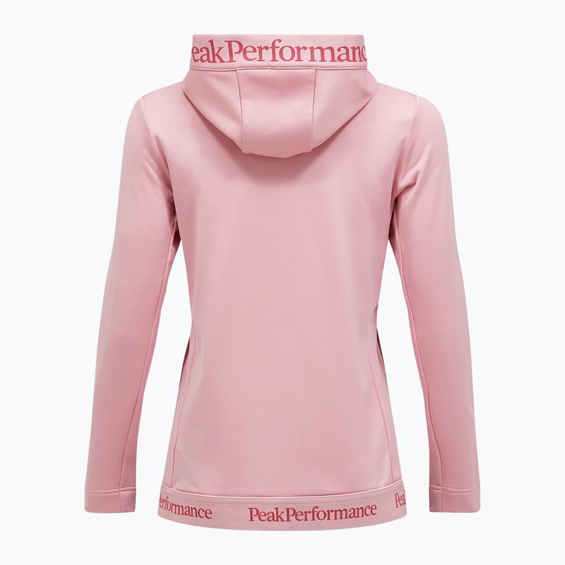 Bluză pentru femei Peak Performance Rider Tech Zip Hood warm blush 5