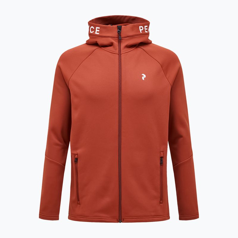 Bluză de trekking pentru bărbați Peak Performance Rider Zip Hood spiced