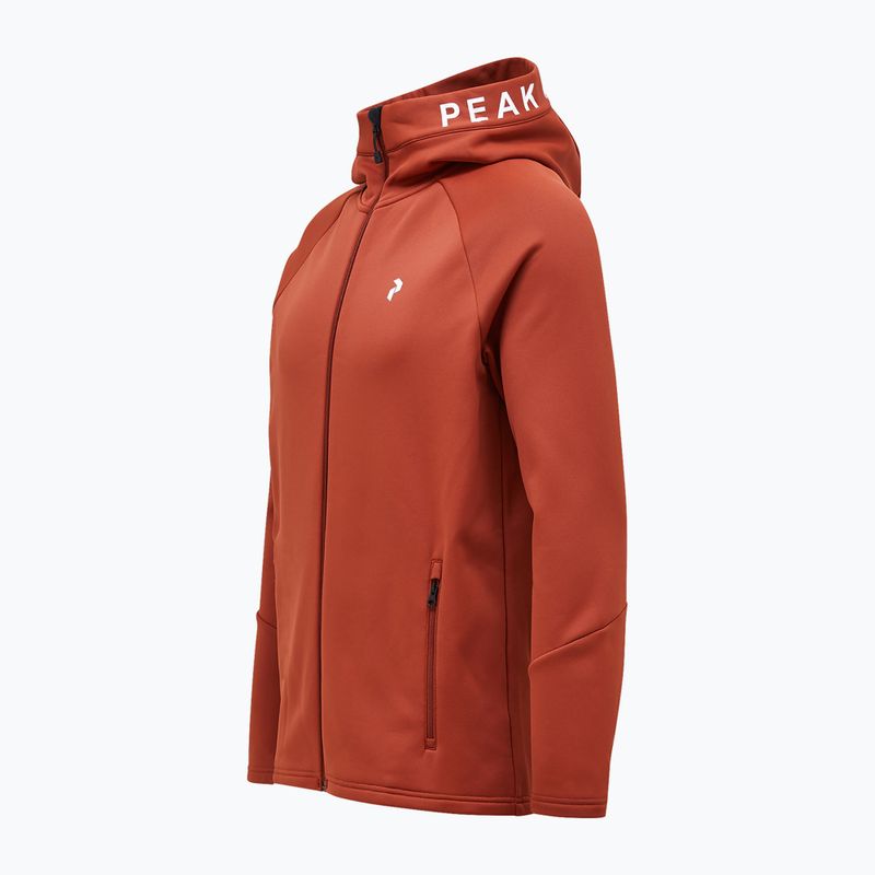 Bluză de trekking pentru bărbați Peak Performance Rider Zip Hood spiced 2