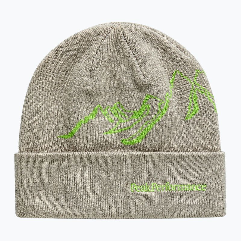Căciulă de iarnă Peak Performance Mountain avid beige / stand out green