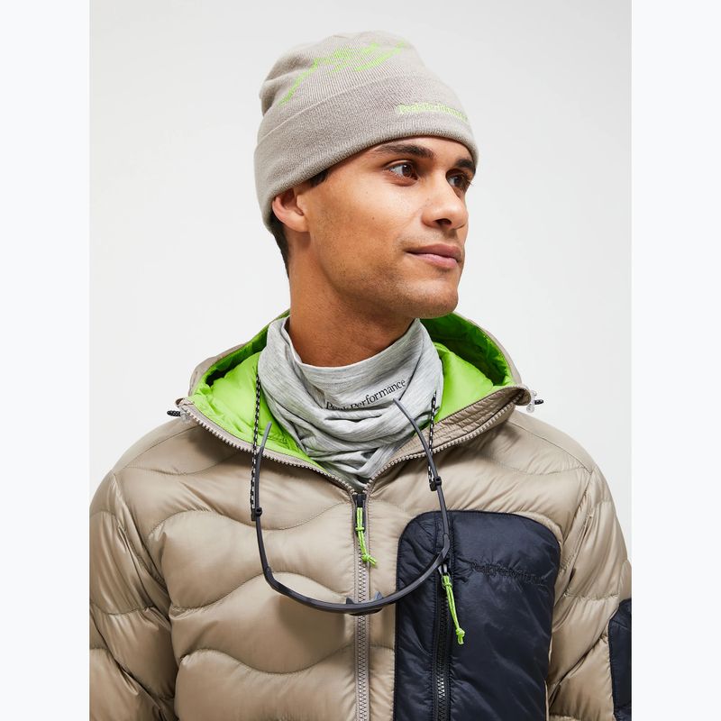 Căciulă de iarnă Peak Performance Mountain avid beige / stand out green 2