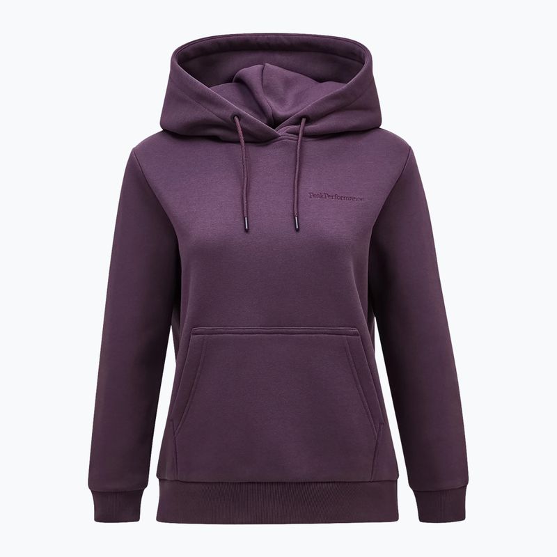 Bluză pentru femei Peak Performance Original Small Logo Hood mystic purple 3