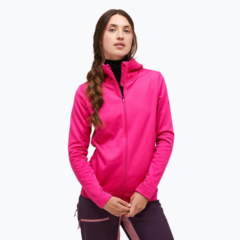 Bluză pentru femei Peak Performance Rider Tech Zip Hood beetroot purple