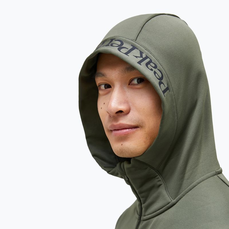 Bluză pentru bărbați Peak Performance Rider Tech Zip Hood pine needle 3