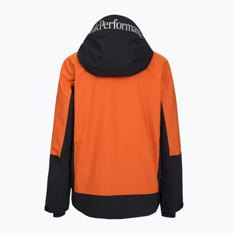 Geacă de schi pentru bărbați Peak Performance Rider Tech Insulated gold flame/black 2