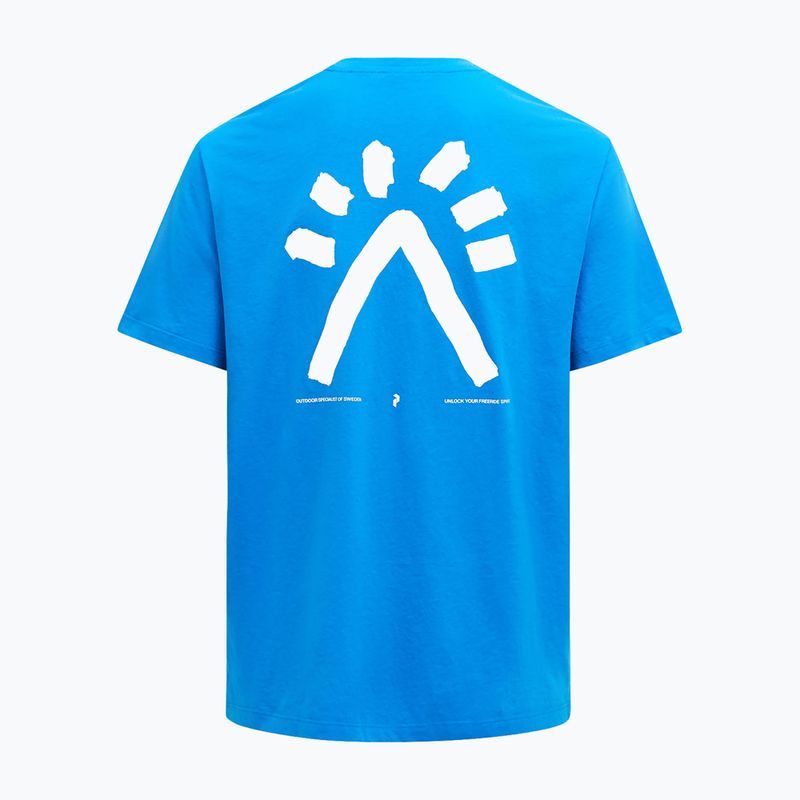 Tricou pentru bărbați  Peak Performance Explore Graphic brilliant blue 4