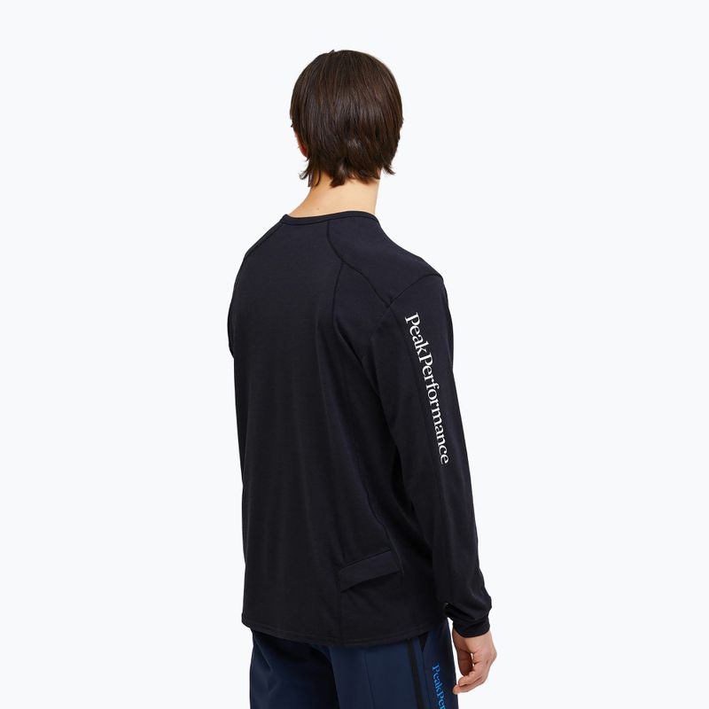 Longsleeve pentru bărbați Peak Performance Trail Wool Blend black 2