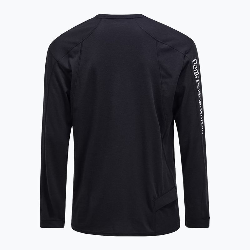 Longsleeve pentru bărbați Peak Performance Trail Wool Blend black 2