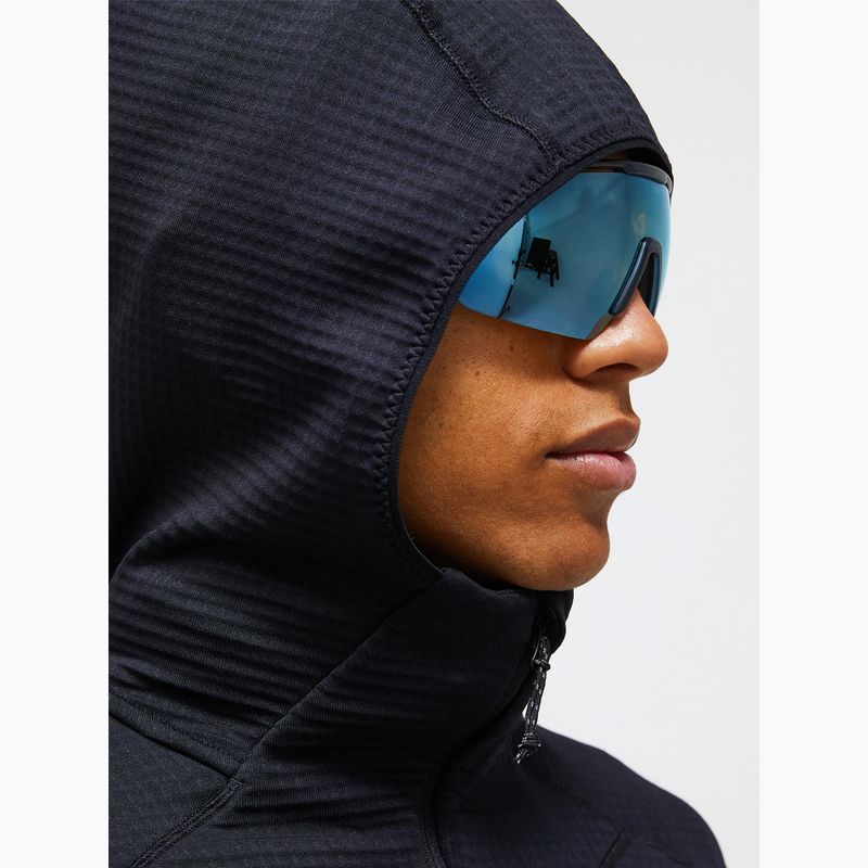 Bluză fleece pentru bărbați Peak Performance Trail Polartec Power Grid Half Zip Hood black 3