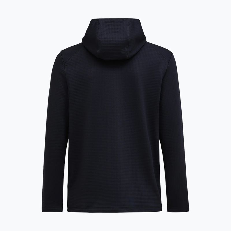Bluză fleece pentru bărbați Peak Performance Trail Polartec Power Grid Half Zip Hood black 5