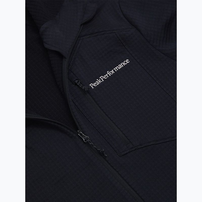 Bluză fleece pentru bărbați Peak Performance Trail Polartec Power Grid Half Zip Hood black 7