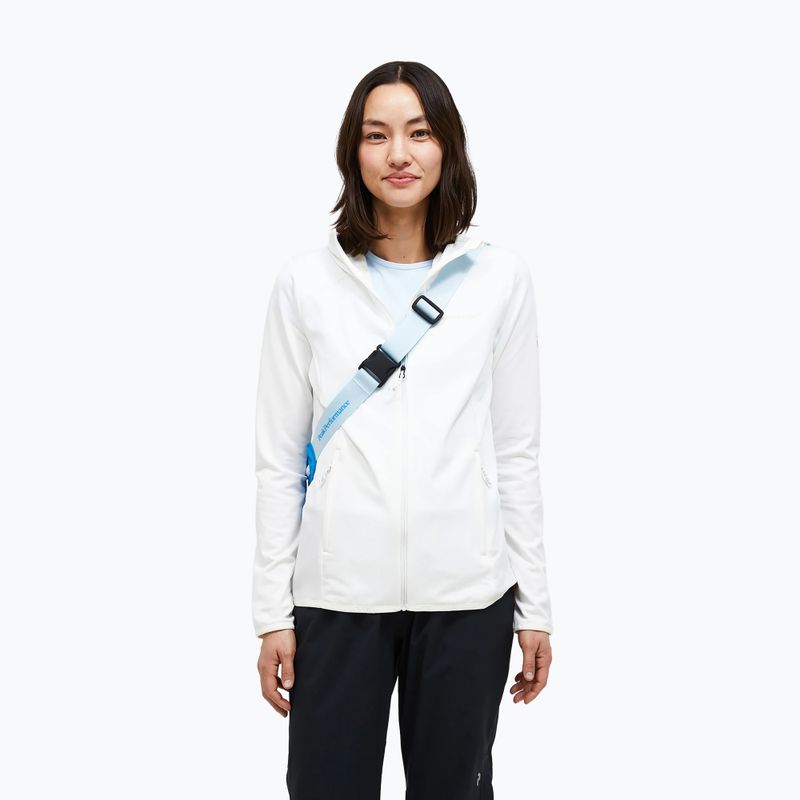 Bluză de trekking pentru femei Peak Performance Light Zip Hood off white