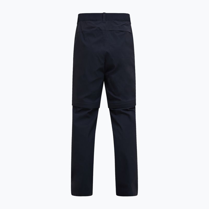 Pantaloni de trekking pentru bărbați Peak Performance Iconiq Zip black 2