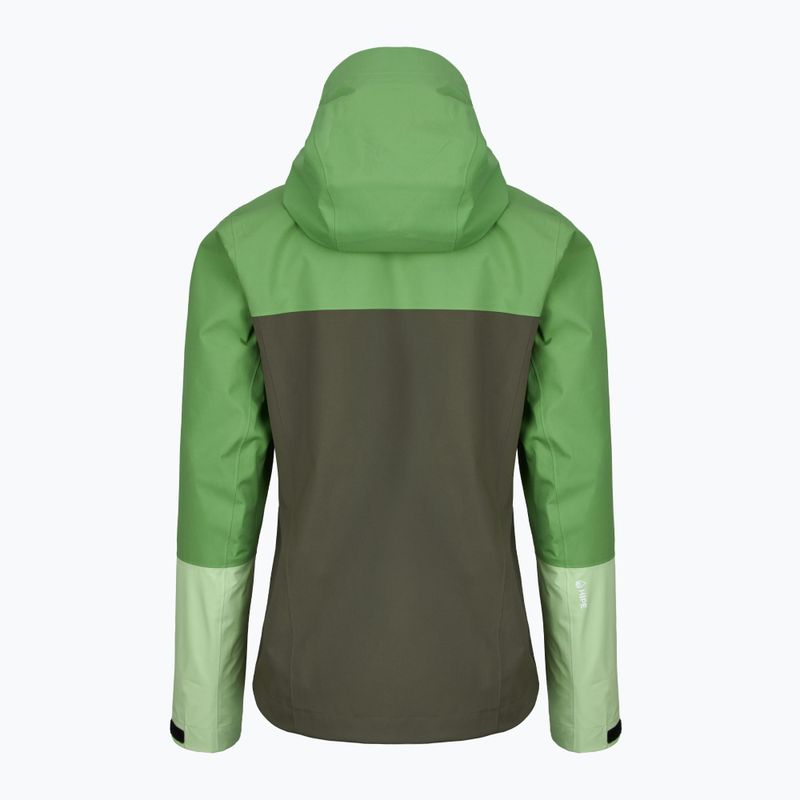 Geacă de ploaie pentru femei Peak Performance Trail Hipe Shell Jacket peppermint/pine needle/vivid 2