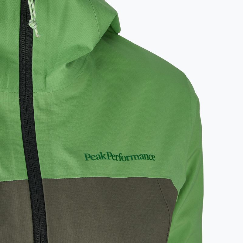 Geacă de ploaie pentru femei Peak Performance Trail Hipe Shell Jacket peppermint/pine needle/vivid 3