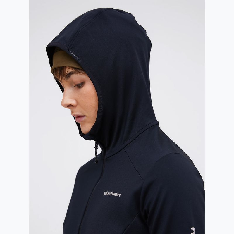 Bluză de trekking pentru femei Peak Performance Light Zip Hood black 3