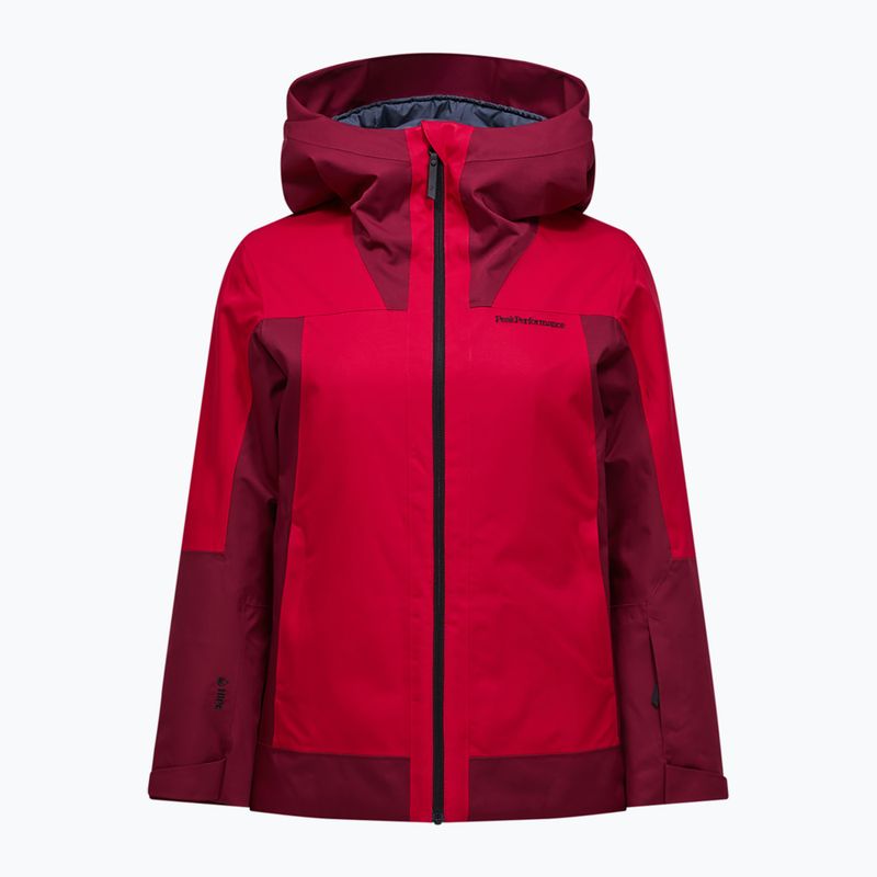 Geacă de schi damă Perak Performance Rider Tech Insulated vertical zenith/tech burgundy