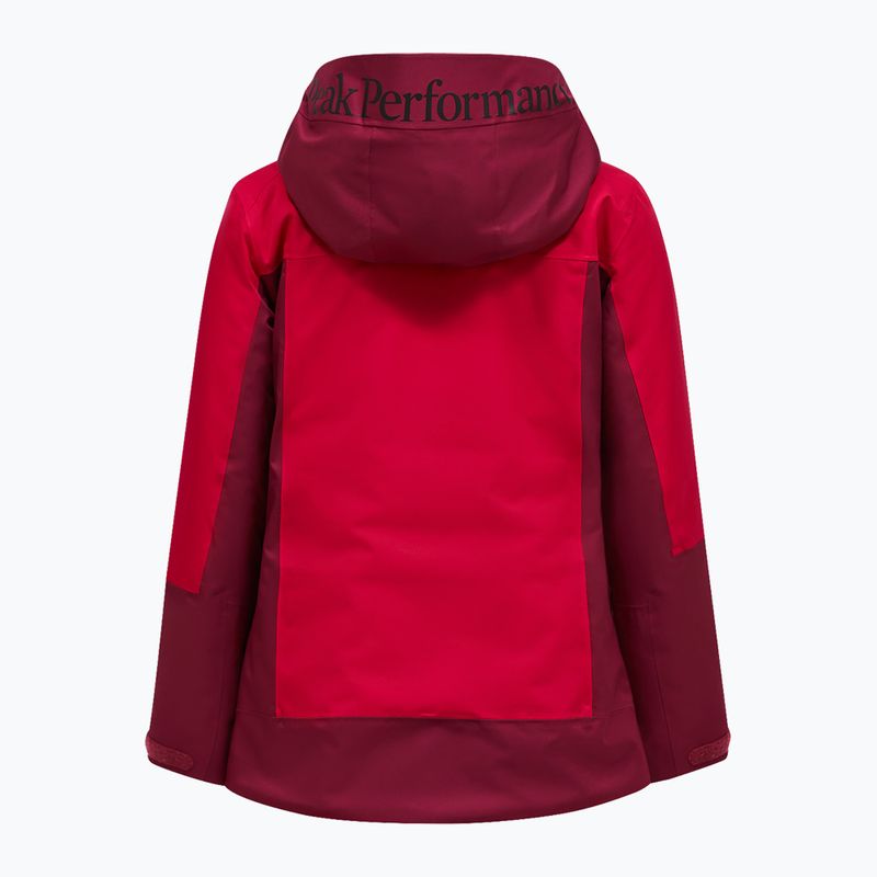 Geacă de schi damă Perak Performance Rider Tech Insulated vertical zenith/tech burgundy 2