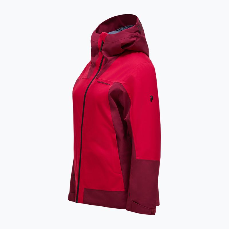 Geacă de schi pentru femei Perak Performance Rider Tech Insulated vertical zenith/tech burgundy 3