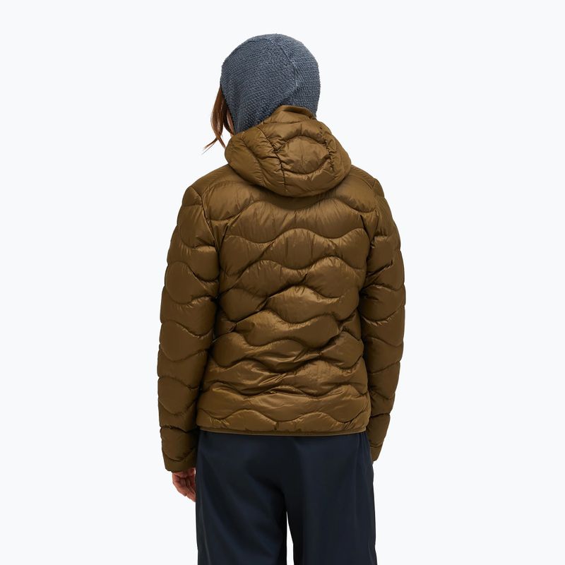 Geacă de puf pentru femei Peak Performance Helium Down Hood meadow moss/sierra sand 3