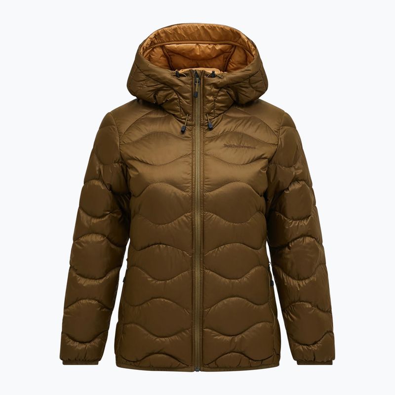 Geacă de puf pentru femei Peak Performance Helium Down Hood meadow moss/sierra sand 6