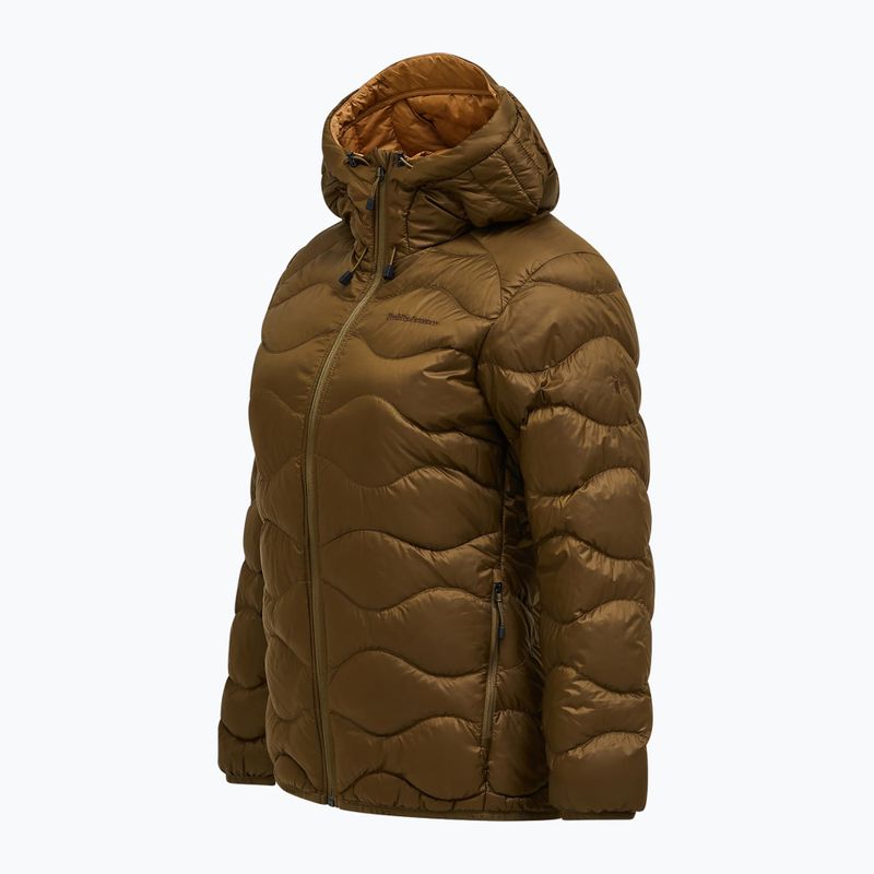 Geacă de puf pentru femei Peak Performance Helium Down Hood meadow moss/sierra sand 8