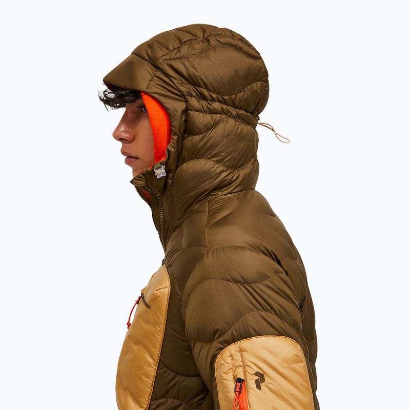 Geacă de puf pentru bărbați Peak Performance Helium Utility Down meadow moss/sierra sand 4