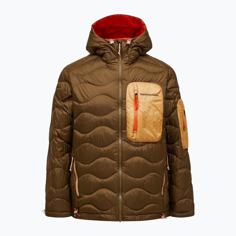 Geacă de puf pentru bărbați Peak Performance Helium Utility Down meadow moss/sierra sand 7