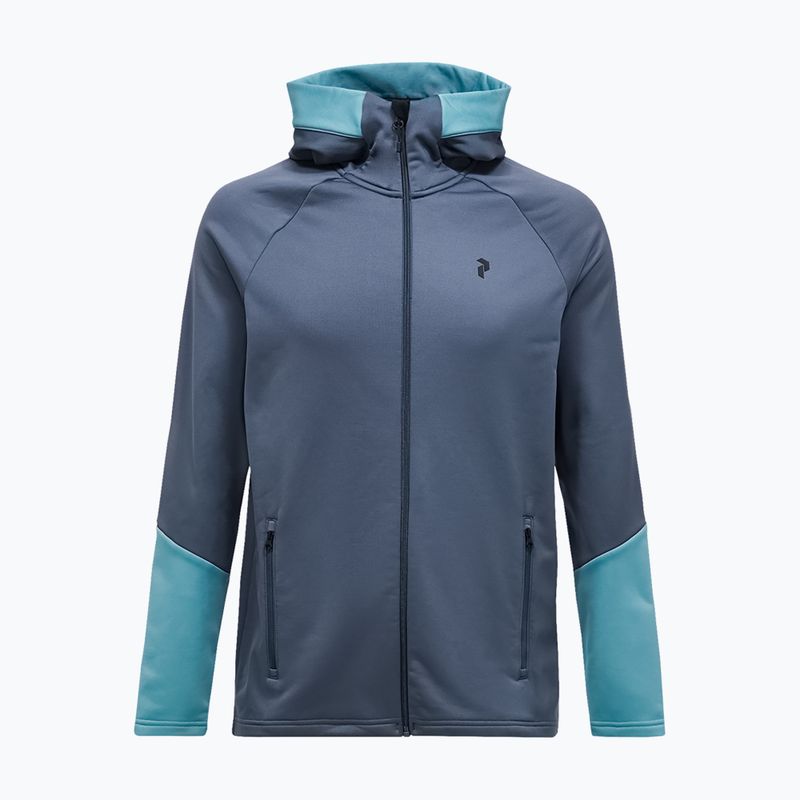 Bluză pentru bărbați Peak Performance Rider Essentials Zip Hood Mountain Mist/Deluded Vision