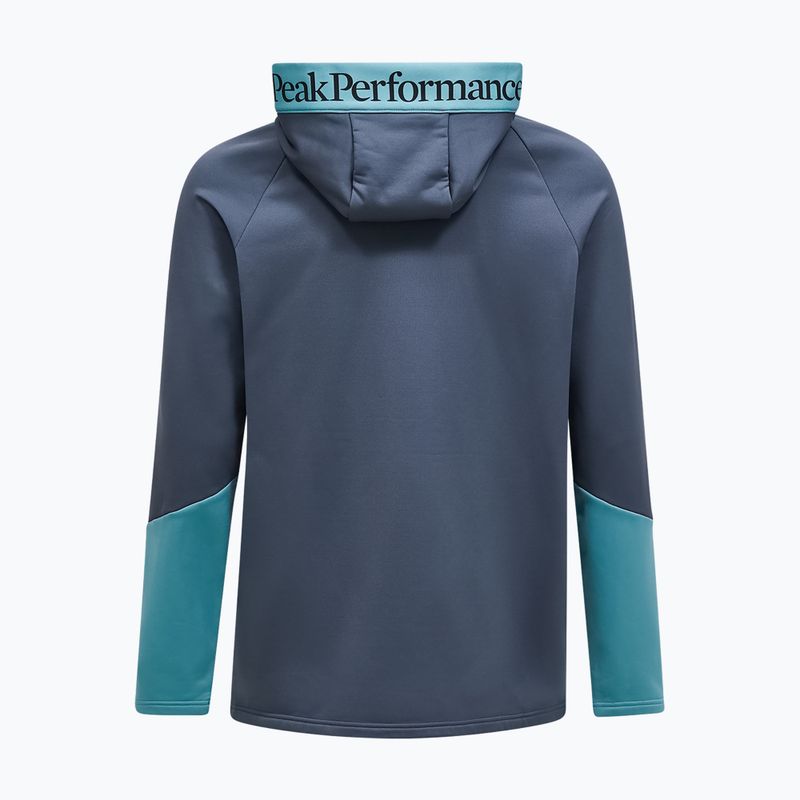 Bluză pentru bărbați Peak Performance Rider Essentials Zip Hood Mountain Mist/Deluded Vision 2