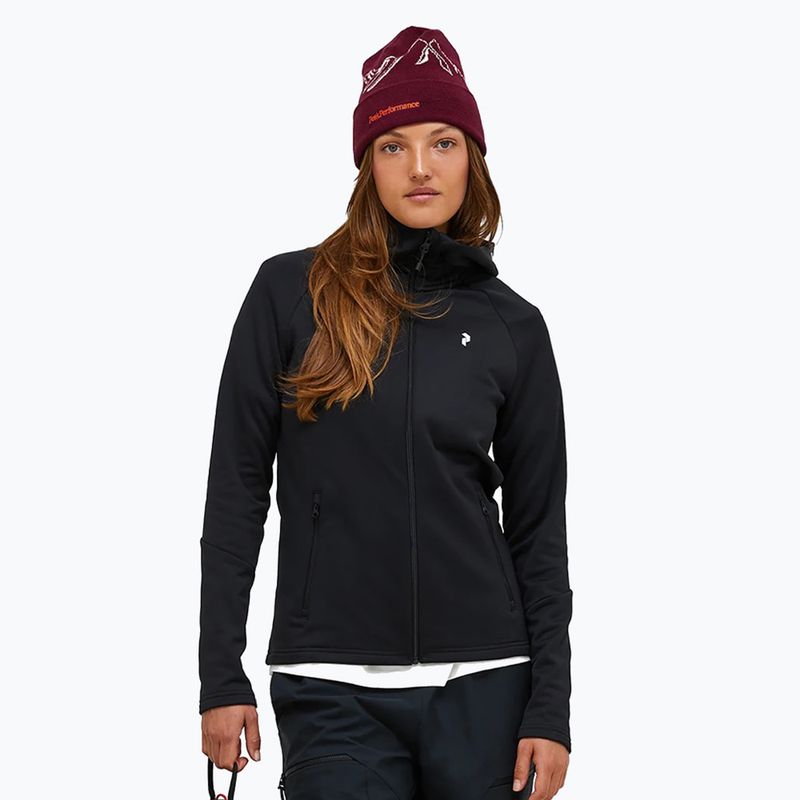 Bluză pentru femei Peak Performance Rider Essentials Zip Hood black/black