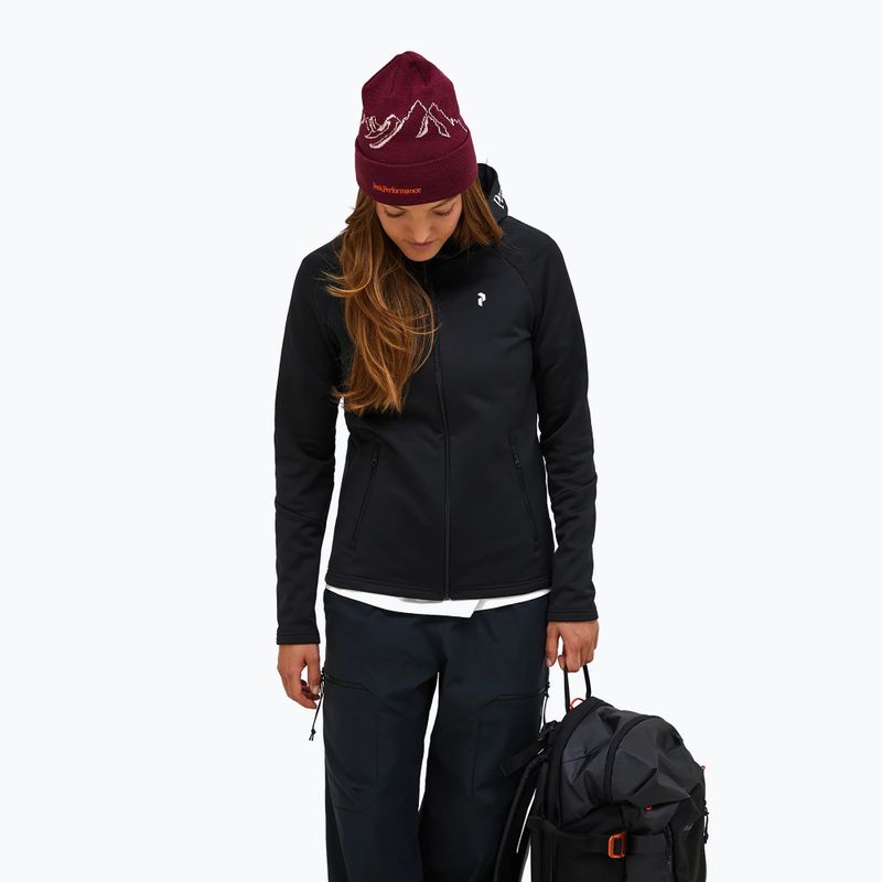 Bluză pentru femei Peak Performance Rider Essentials Zip Hood black/black 4