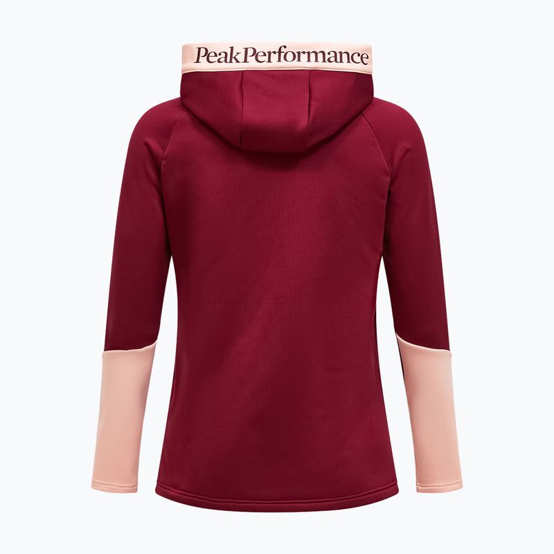 Bluză pentru femei Peak Performance Rider Essentials Zip Hood Vertical Zenith/Peach Fuzz 2