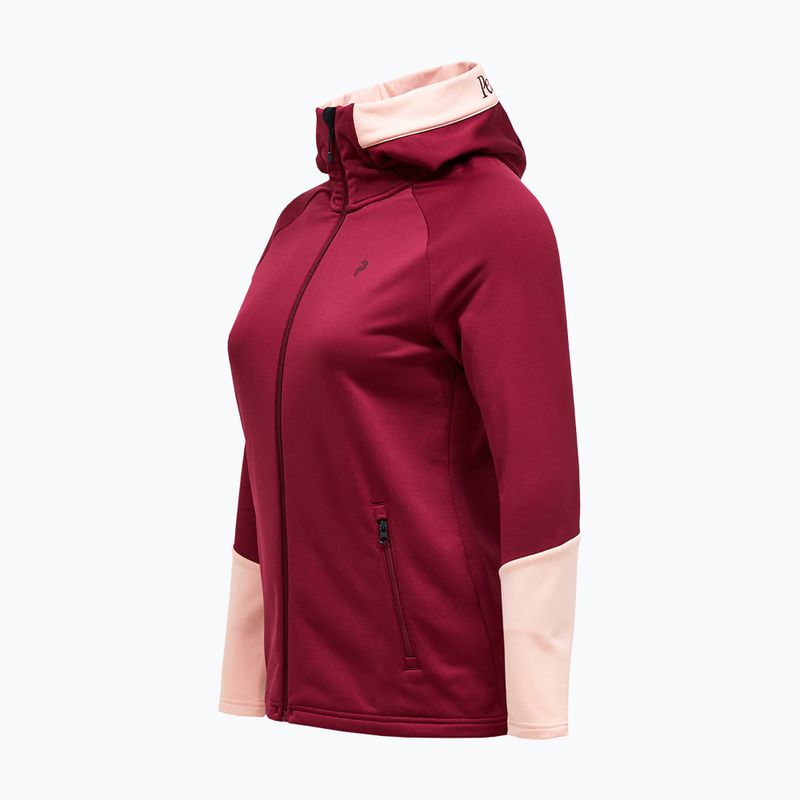 Bluză pentru femei Peak Performance Rider Essentials Zip Hood Vertical Zenith/Peach Fuzz 3