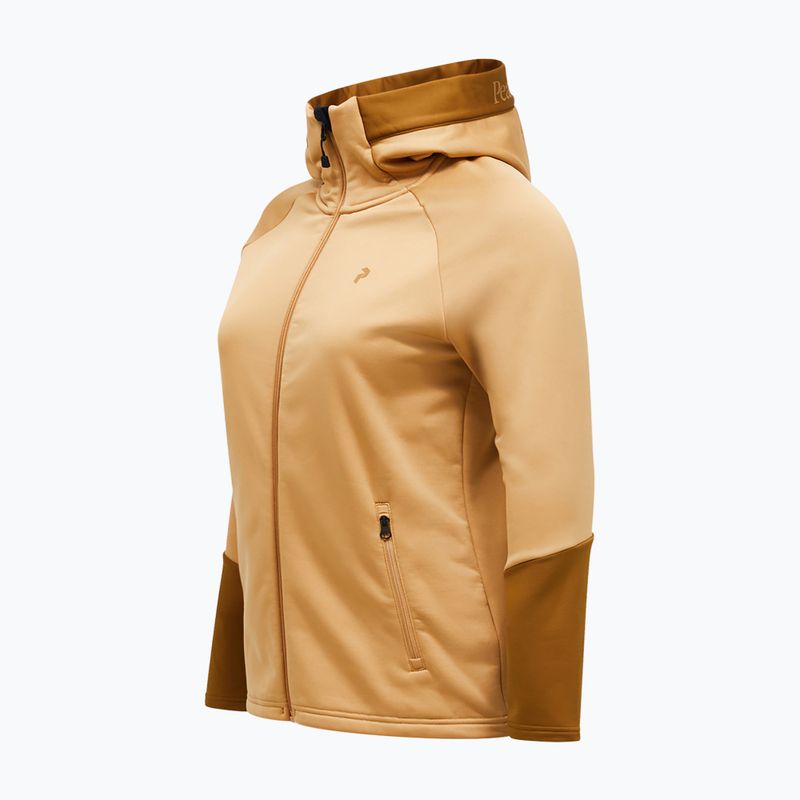 Bluză pentru femei Peak Performance Rider Essentials Zip Hood Sierra Sand/Earthy Summit 3