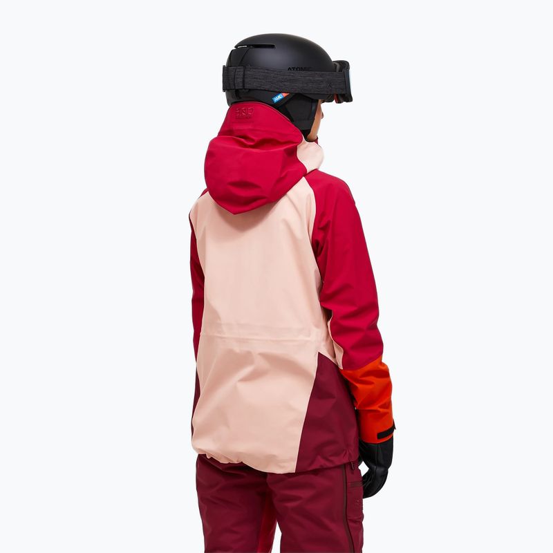 Geacă de schi pentru femei Peak Performance Visilight GTX C-Knit 3L tech burgundy/peach fuzz 3