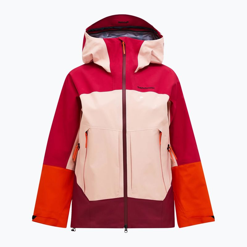 Geacă de schi pentru femei Peak Performance Visilight GTX C-Knit 3L tech burgundy/peach fuzz 7