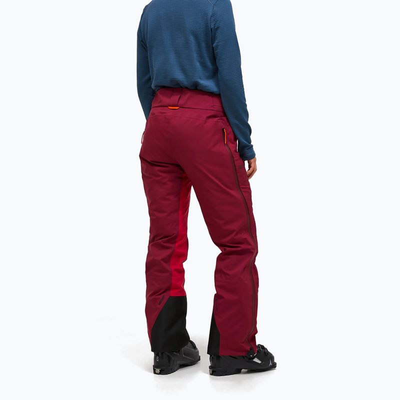 Pantaloni de schi pentru femei Peak Performance Vislight GTX C-Knit 3L vertical zenith/tech burgundy 3