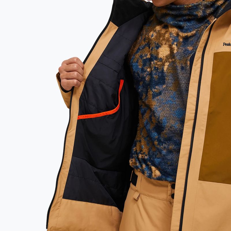 Geacă de schi pentru bărbați Peak Performance Edge Insulated sierra sand/earthy summit 6