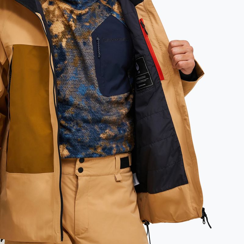 Geacă de schi pentru bărbați Peak Performance Edge Insulated sierra sand/earthy summit 7