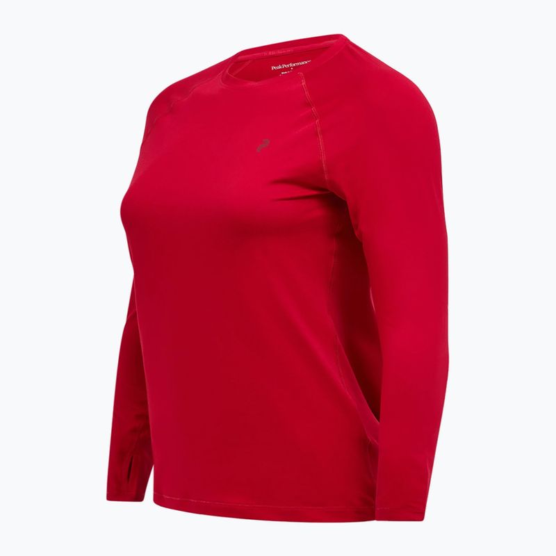 Longsleeve termoactivi pentru femei Peak Performance Spirit Crew tech burgundy 5