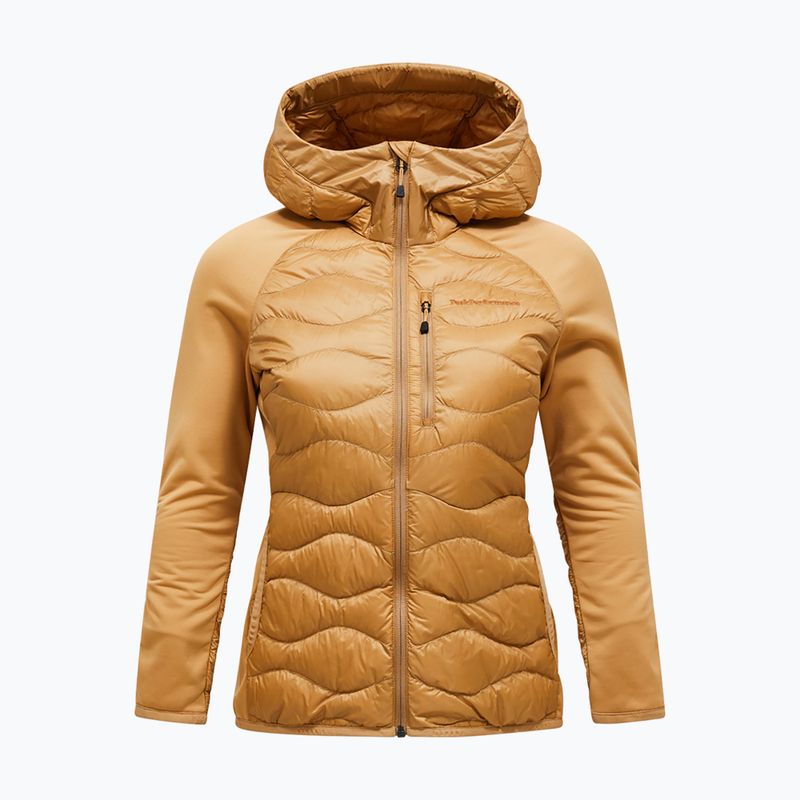 Geacă cu puf pentru femei Peak Performance Helium Hybrid Down Jacket Sierra Sand